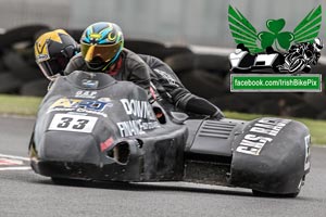 Andy Kennedy sidecar racing at Bishopscourt Circuit