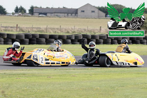 Eamon Mulholland sidecar racing at Bishopscourt Circuit