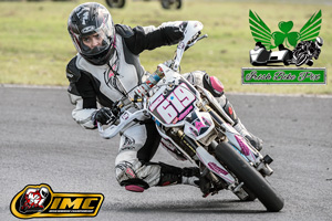 Nancie Armstrong motorcycle racing at Nutts Corner Circuit