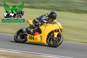 Alan Duffy motorcycle racing at Kirkistown Circuit