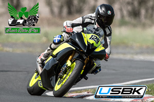 Gary Jordan motorcycle racing at Kirkistown Circuit