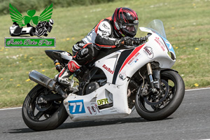 Dave Liddy motorcycle racing at Kirkistown Circuit