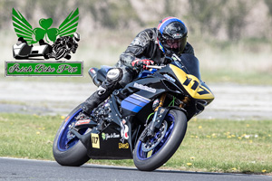 Ashley Whelan motorcycle racing at Kirkistown Circuit