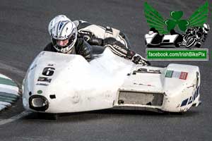 Frank Clarke sidecar racing at Mondello Park