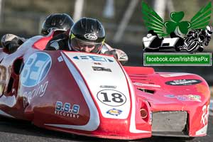 Mark Codd sidecar racing at Mondello Park