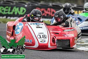 Mark Codd sidecar racing at Mondello Park