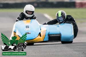 Ultan Ferry sidecar racing at Bishopscourt 20/10/2018