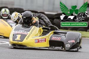 Mark Gash sidecar racing at Bishopscourt Circuit