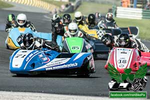 Ciaran Gordon sidecar racing at Mondello Park