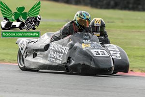 Andy Kennedy sidecar racing at Bishopscourt Circuit