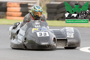 Andy Kennedy sidecar racing at Bishopscourt Circuit