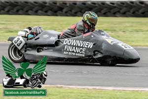 Andy Kennedy sidecar racing at Bishopscourt Circuit