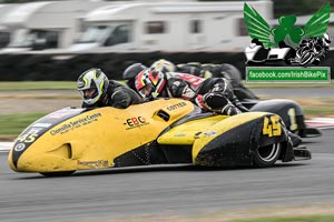 Derek Lynch sidecar racing at Bishopscourt Circuit