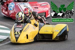 Derek Lynch sidecar racing at Mondello Park