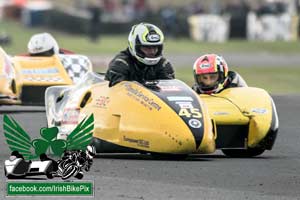 Derek Lynch sidecar racing at Bishopscourt Circuit