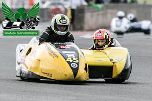 Anto McDonnell sidecar racing at Bishopscourt Circuit