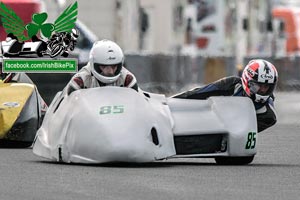 Philip McNally sidecar racing at Bishopscourt Circuit