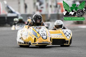 Eamon Mulholland sidecar racing at Bishopscourt Circuit