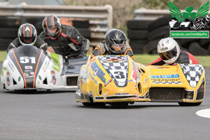 Eamon Mulholland sidecar racing at Bishopscourt Circuit