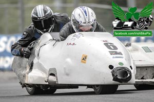 Simon Mythen sidecar racing at Mondello Park