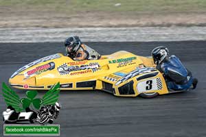 Simon Mythen sidecar racing at Mondello Park