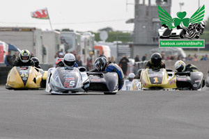 Peter O'Neill sidecar racing at Bishopscourt Circuit