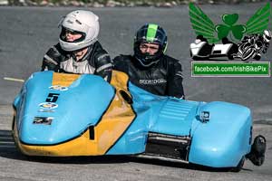 Andy Rowe sidecar racing at Mondello Park