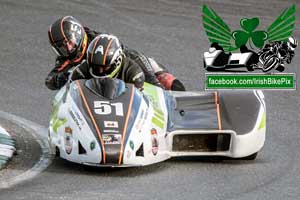 Daniel Rzeszutek sidecar racing at Mondello Park