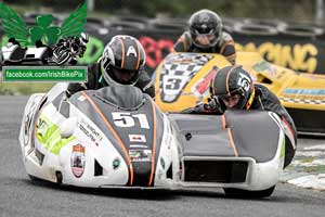 Daniel Rzeszutek sidecar racing at Mondello Park