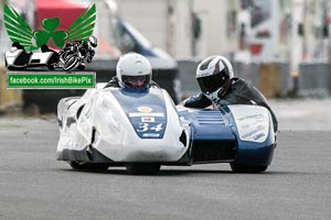 Fergus Woodlock sidecar racing at Bishopscourt Circuit