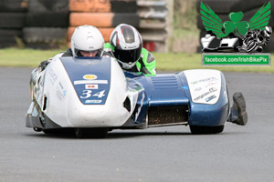 Fergus Woodlock sidecar racing at Bishopscourt Circuit