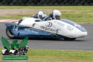 Fergus Woodlock sidecar racing at Bishopscourt Circuit