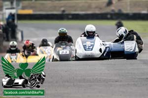 Fergus Woodlock sidecar racing at Bishopscourt Circuit