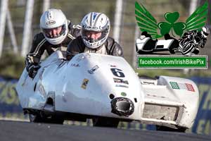 Mikey Woulfe sidecar racing at Mondello Park