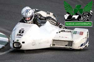 Mikey Woulfe sidecar racing at Mondello Park