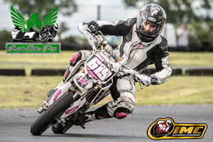 Nancie Armstrong motorcycle racing at Nutts Corner Circuit