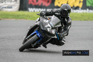 Martin Burnett motorcycle racing at the Mondello Park