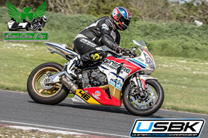 Matt Burns motorcycle racing at Kirkistown Circuit