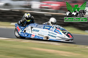 Brian Butler sidecar racing at Kirkistown Circuit