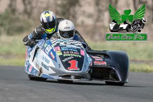 Brian Butler sidecar racing at Kirkistown Circuit