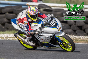 Jonny Campbell motorcycle racing at Kirkistown Circuit