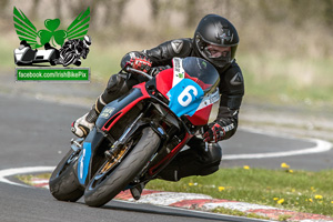 Robert Caulfield motorcycle racing at Kirkistown Circuit