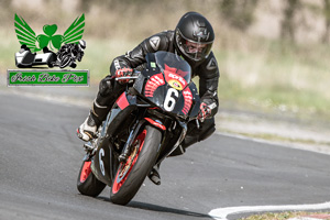 Robert Caulfield motorcycle racing at Kirkistown Circuit