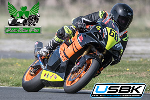 Darren Clarke motorcycle racing at Kirkistown Circuit