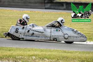 Frank Clarke sidecar racing at Mondello Park