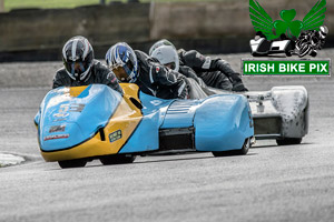 Diarmuid Cunningham sidecar racing at Mondello Park