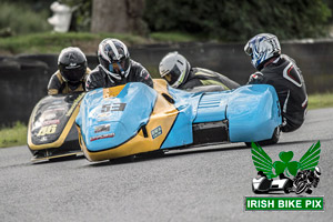 Diarmuid Cunningham sidecar racing at Mondello Park