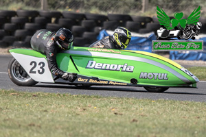 Denoria sidecar racing at Kirkistown Circuit