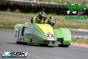 Denoria sidecar racing at Bishopscourt Circuit