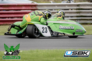 Denoria sidecar racing at Bishopscourt Circuit